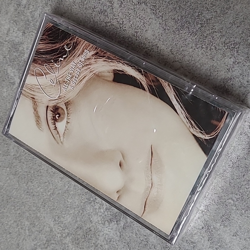 🆕️ Vtg. 1999 Celine Dion 'All The Way...A Decade Of Song' Music Cassette